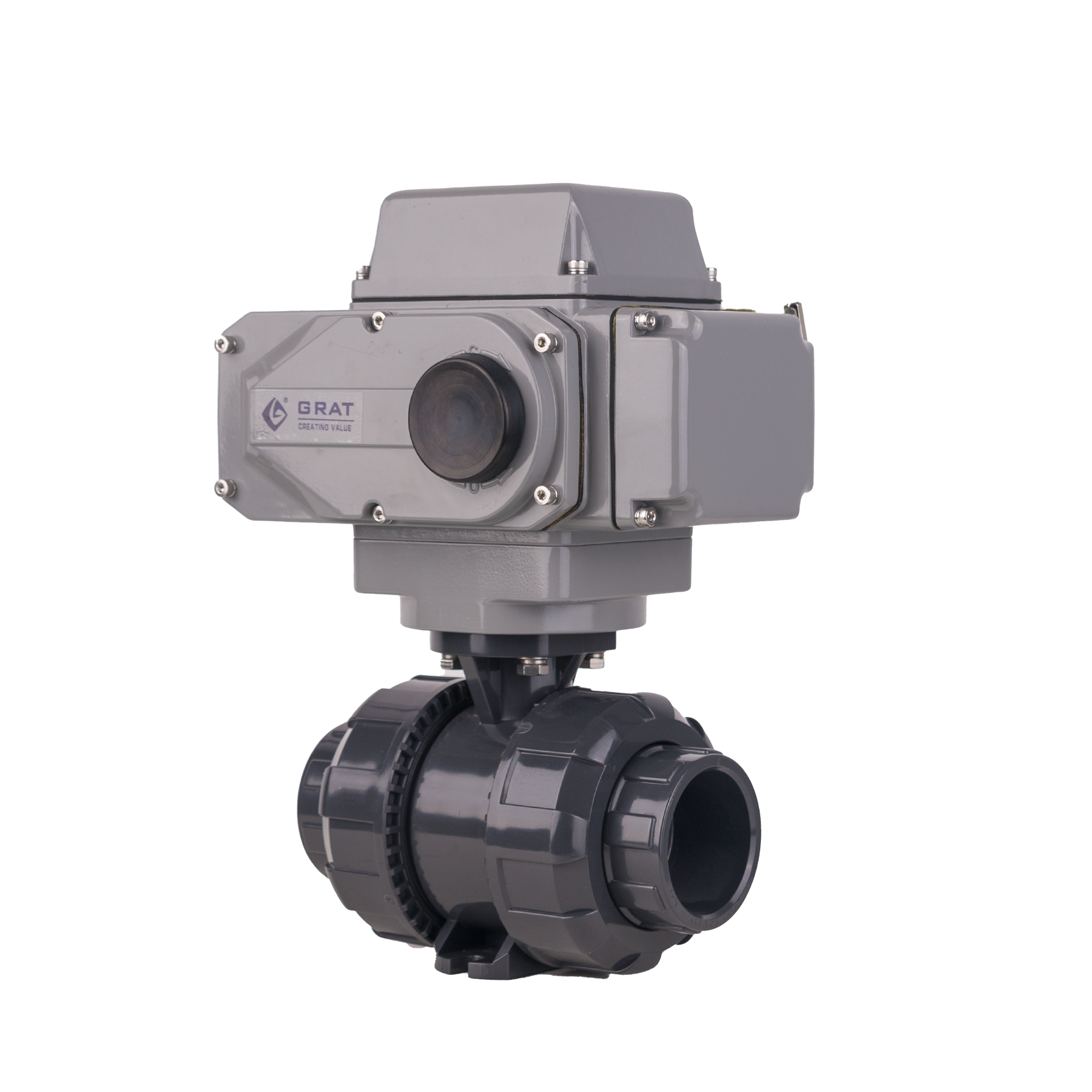 Latest company case about Ready-to-Use Corrosion Protection - GRAT UPVC Electric Ball Valve