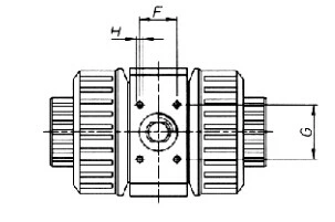 Failed Close UPVC On Off Pneumatic Ball Valve For Acid Alkali Corrosive Liquid 1