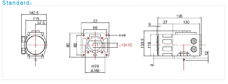 Flange Connection Explosion Proof Electric Actuator Quarter Turn Electric Valve Actuator 1
