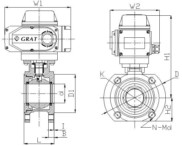 Ultra Short Face-to Face Dimension High Temperature Fixed Ball Valve Electric Ball Valve 0