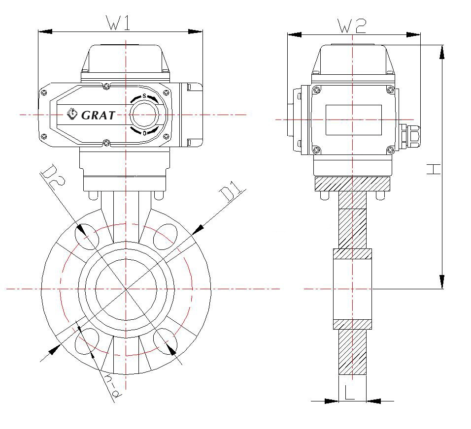 Germany Standard PVC Electric Butterfly Valve For Industrial 1