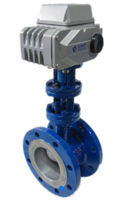 Triple Eccentric Electric Actuated Butterfly Valve Mid Pressure Auto Sealed