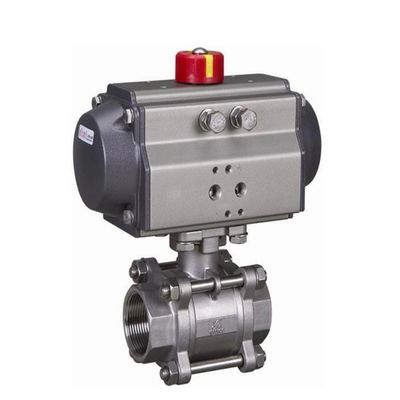 Metal Seal V Notch Pneumatic Ball Valve Stainless Steel High Pressure