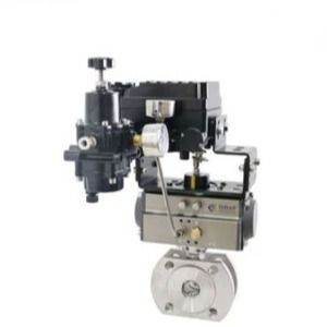 PTFE Seal V Cut Pneumatic Control Ball Valve DN50 Stainless Steel Ball Valve