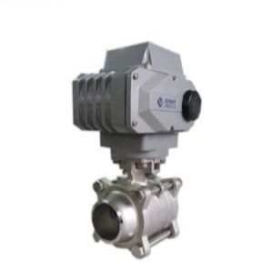 ISO 5211 High Pad Electric Actuated Ball Valve Stainless Steel Thread Connection