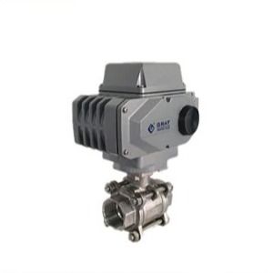 Electric Stainless Steel Thread Connection Straight Through Type Mini Ball Valve